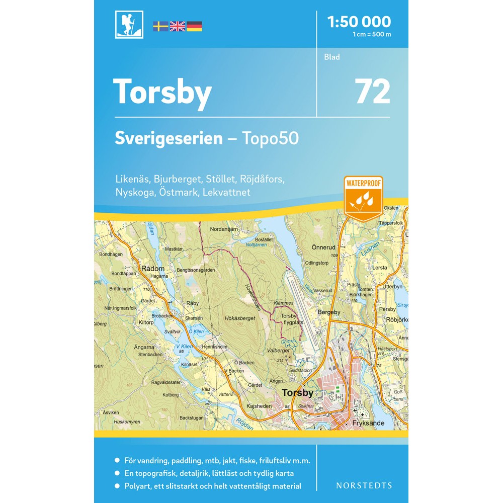 72 Torsby Sverigeserien 1:50 000